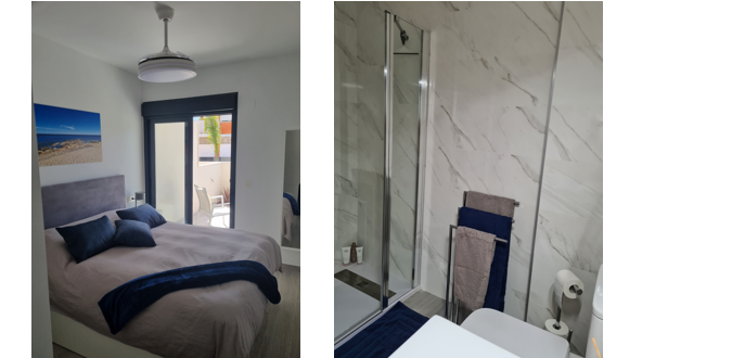 slaap en badkamer